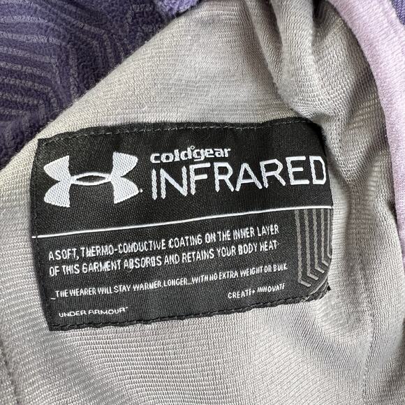 Under Armour Storm ColdGear Infrared Shield Hooded Jacket Womens Small Purple - Picture 11 of 14